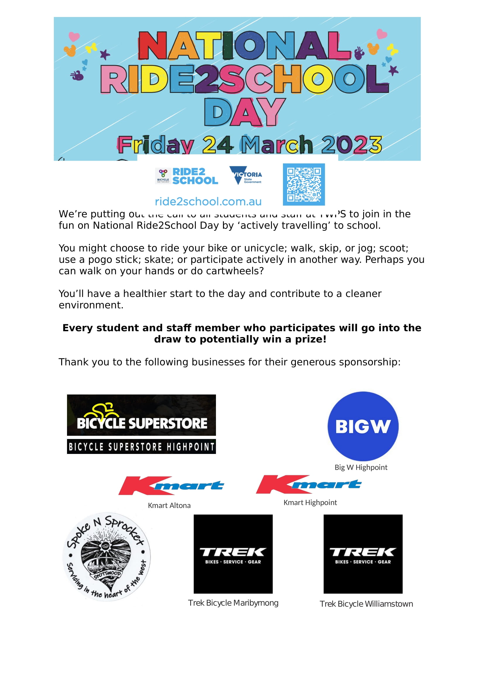 Ride2school Program E-news Web